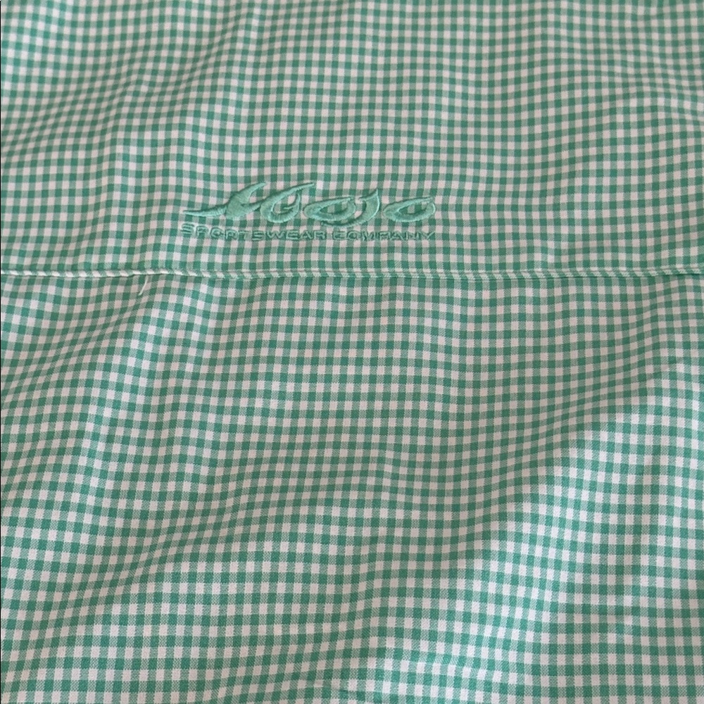 Mojo Sportswear Company Mint Green Button Down Short Sleeve Shirt Men’s X Large - Picture 7 of 10